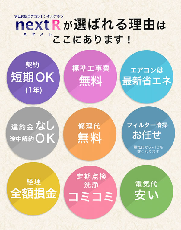 nextRが選ばれる９つの理由